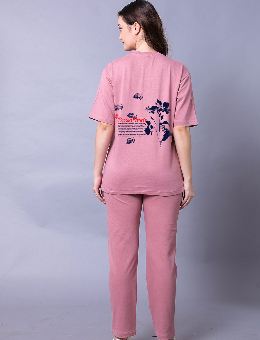 Rooted Hearts Women Co-Ord Set With Joggers