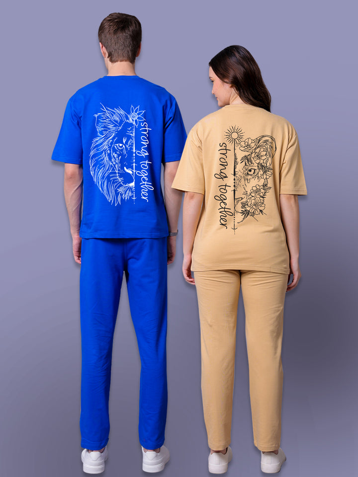 Strong Together Couple Co-Ord Set With Joggers (Pack of 2)