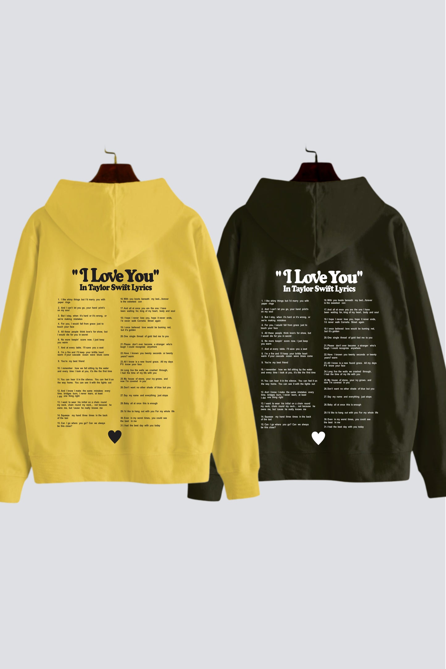 Taylor Swift Inspired Oversized Drop Shoulder Hoodies - Pack of 2