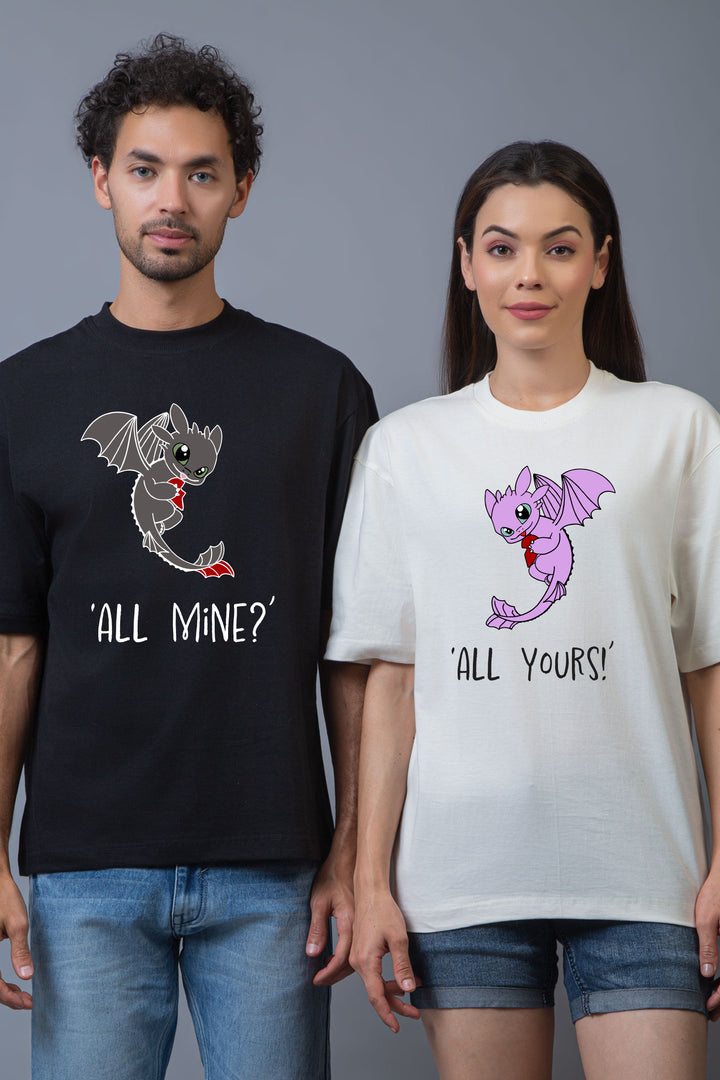 All Your's And All Mine Oversized Tees - Pack of 2