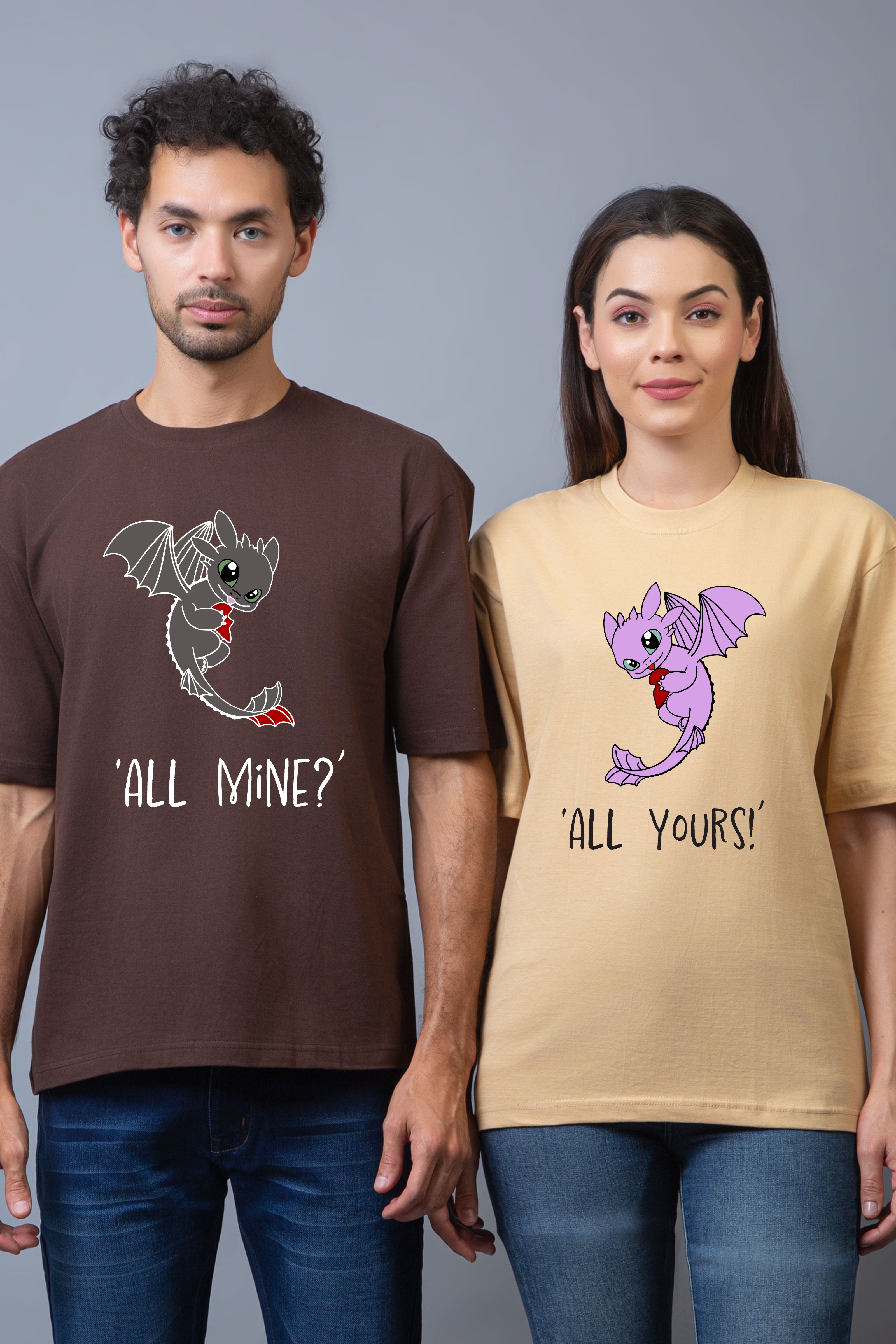 All Your's And All Mine Oversized Tees - Pack of 2