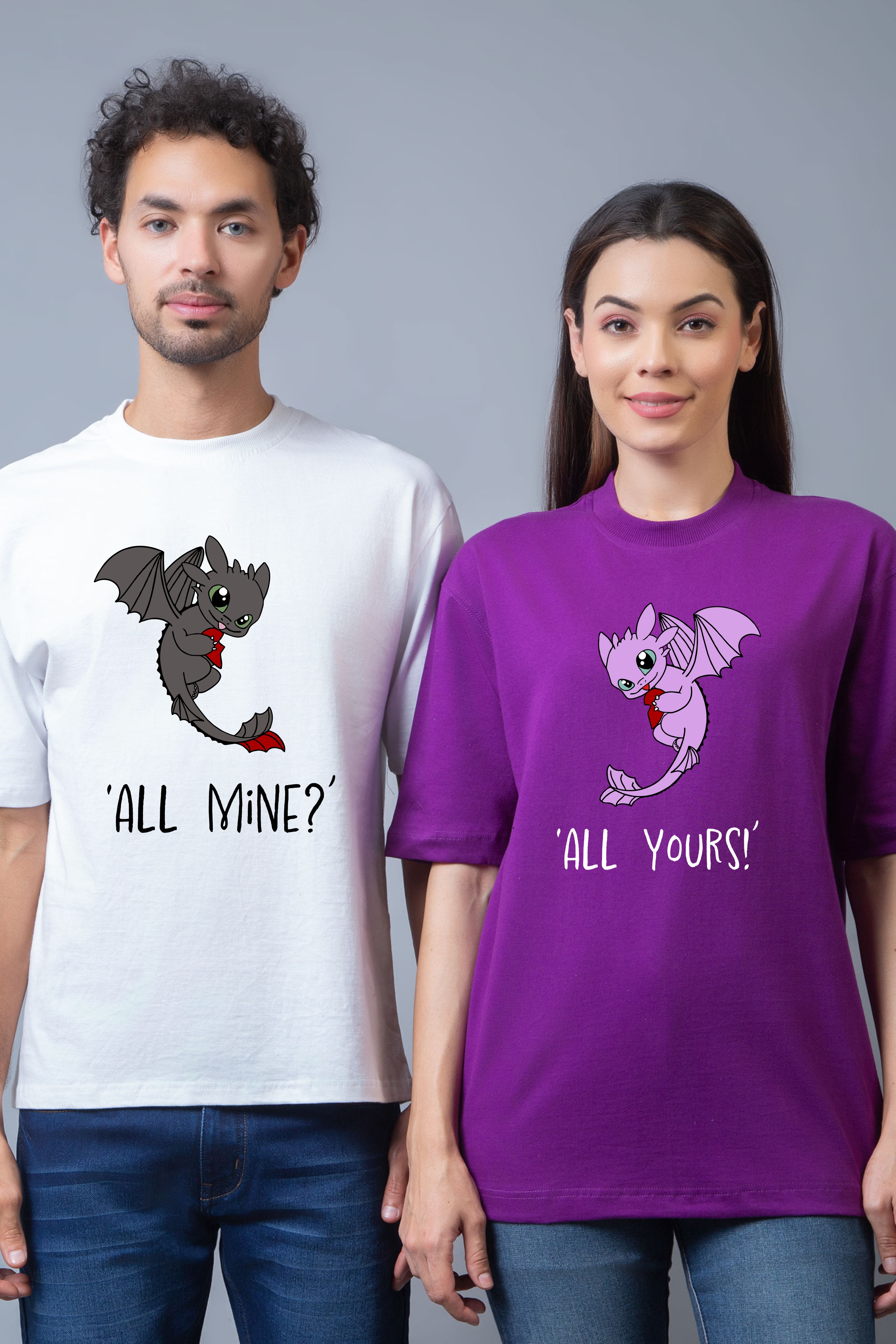 All Your's And All Mine Oversized Tees - Pack of 2