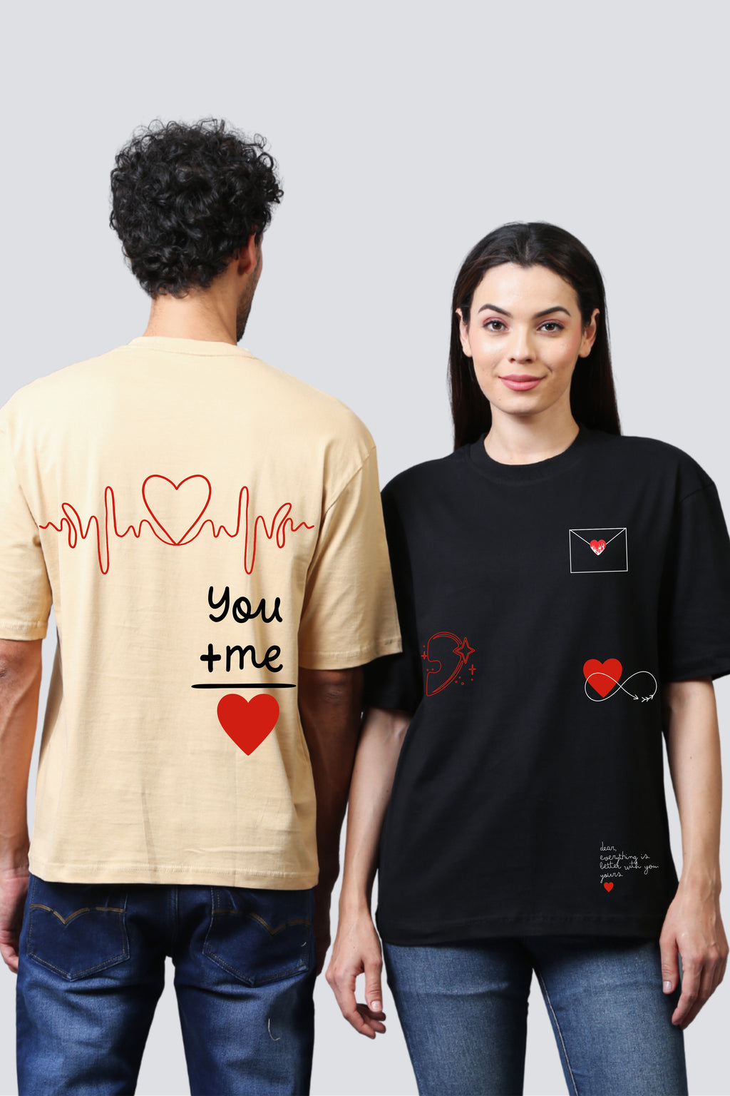 YOU+ ME Oversized Tees - Pack of 2