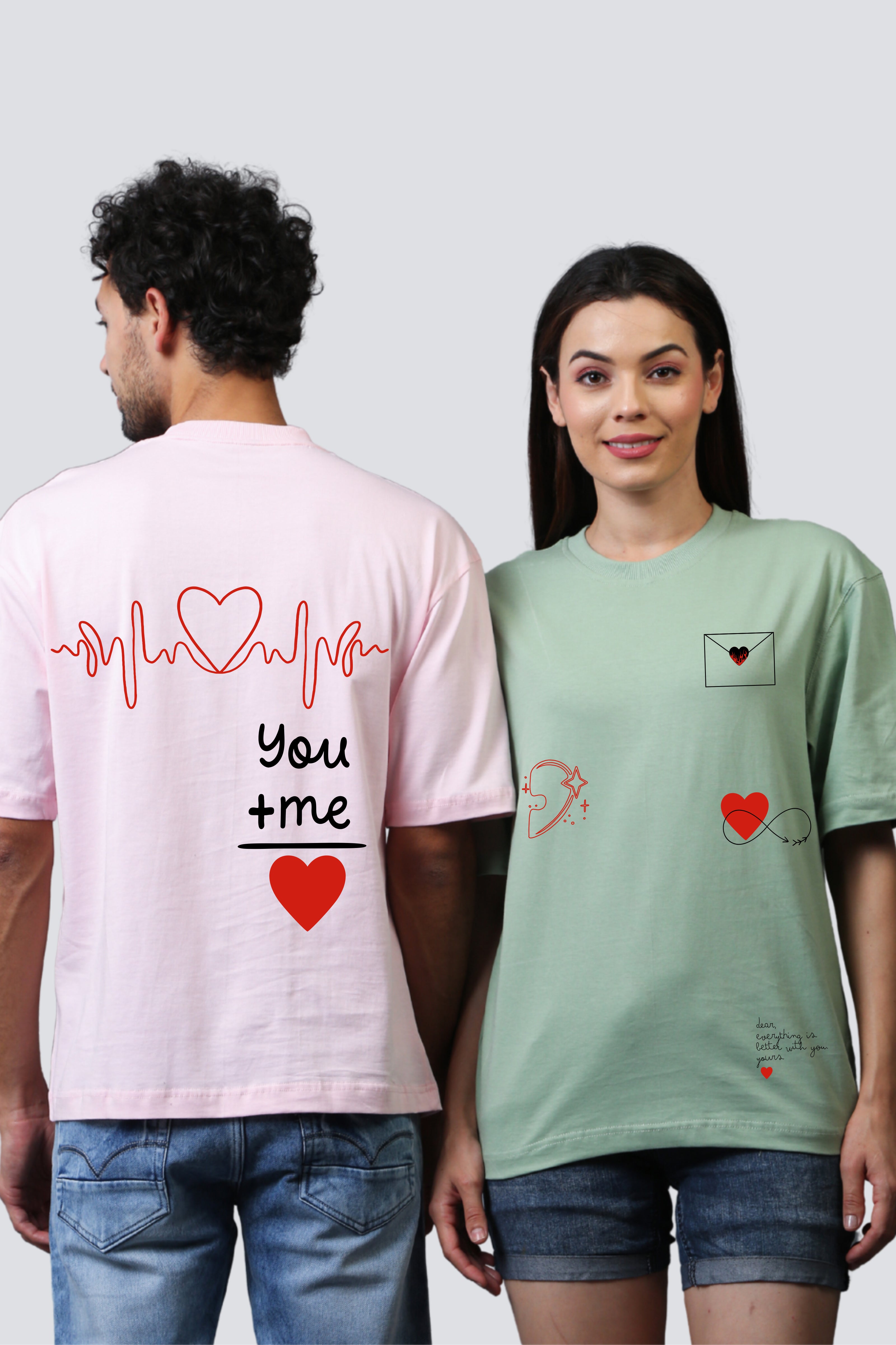 YOU+ ME Oversized Tees - Pack of 2