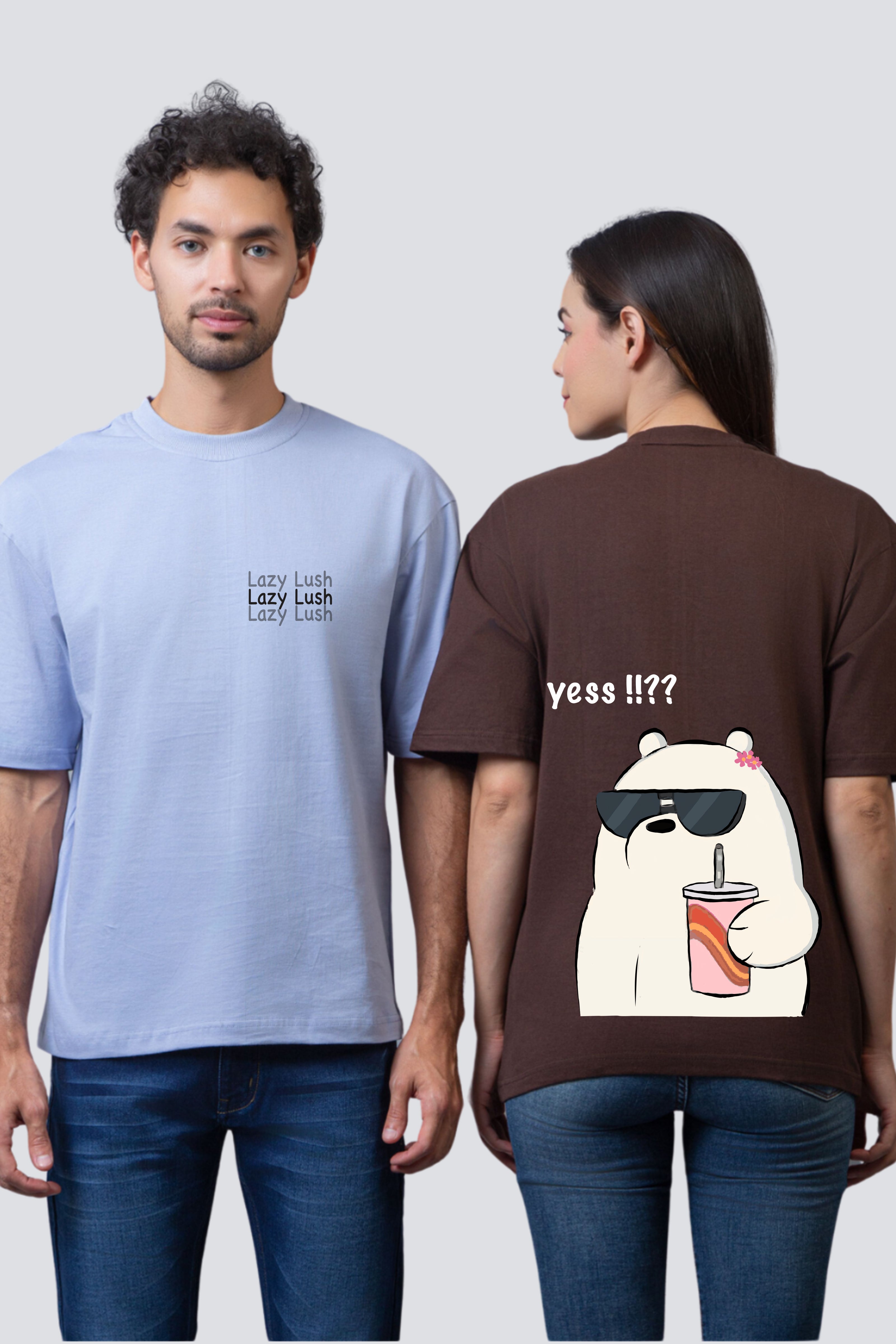Quirky Query Unisex Oversized Tees - Pack of 2