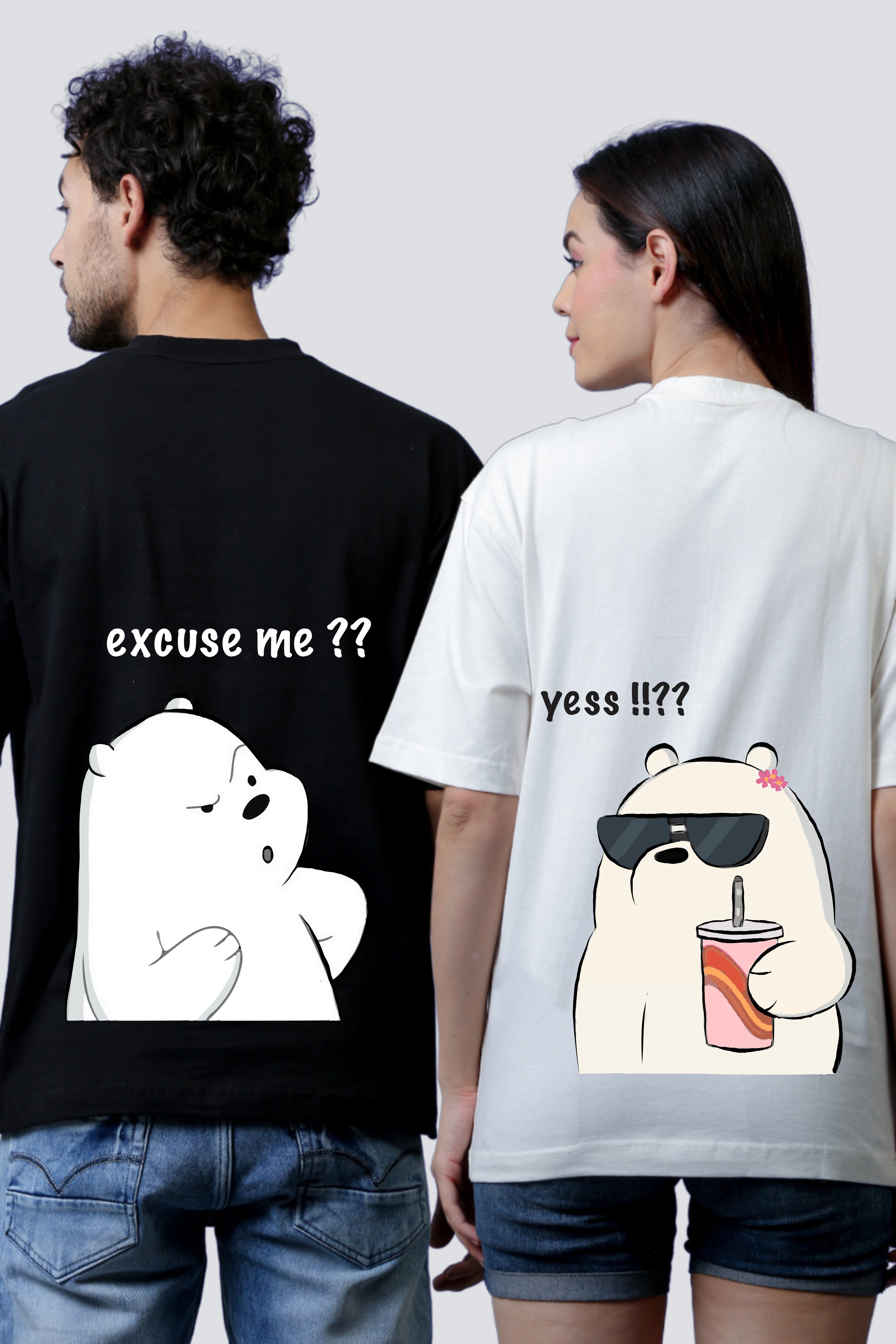Quirky Query Unisex Oversized Tees - Pack of 2